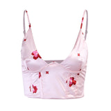 PinkColor Tank Tops Halter Sleeveless Sling Crop Top Sexy Cute Sweet Girls Ladies Camis Y2K Aesthetic Corset Tops Women Clothing