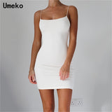 White Sexy Dress Women Spaghetti Strap Dresses Female High Waist Sheath Club Dress Short Summer 2019 Mini Sleeveless Vestidos