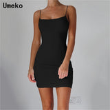 White Sexy Dress Women Spaghetti Strap Dresses Female High Waist Sheath Club Dress Short Summer 2019 Mini Sleeveless Vestidos