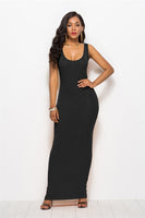 Colorful Long Sleeve O Neck Stretchy Long Dress 2021 Spring Autumn Women Solid Casual Elegant Robe Bodycon Maxi Dresses Vestidos