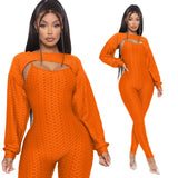 Joggers Women Set Plus Size Clothing Crop Top Jumpsuit Two Peice Set Stretch Sport Hollow Backless Casual Playsuit Overalls