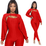 Joggers Women Set Plus Size Clothing Crop Top Jumpsuit Two Peice Set Stretch Sport Hollow Backless Casual Playsuit Overalls