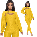 Joggers Women Set Plus Size Clothing Crop Top Jumpsuit Two Peice Set Stretch Sport Hollow Backless Casual Playsuit Overalls